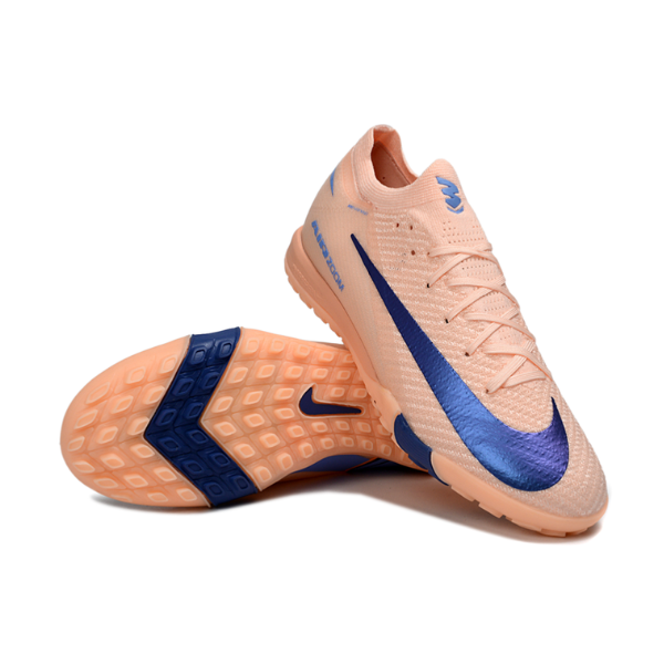 Nike Mercurial Vapor 16 Elite Pink and Blue Turf TF Kids Football Boot