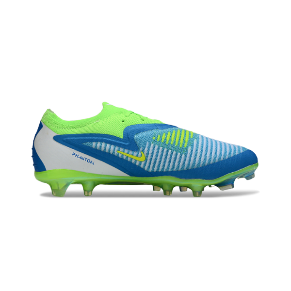 Nike Phantom 6 Elite Light Green and Blue Fim Ground FG Kids Football Boot