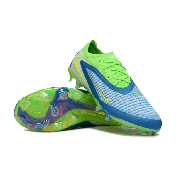 Nike Phantom 6 Elite Light Green and Blue Fim Ground FG Kids Football Boot