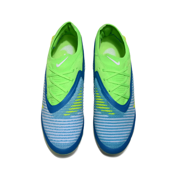 Nike Phantom 6 Elite Light Green and Blue Fim Ground FG Kids Football Boot