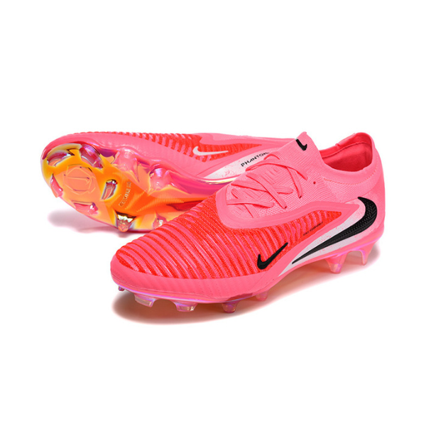 Nike Phantom 6 Elite Pink and Red Firm Ground FG Kids Football Boot
