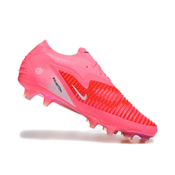 Nike Phantom 6 Elite Pink and Red Firm Ground FG Kids Football Boot