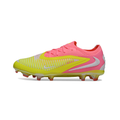 Nike Phantom 6 Elite Pink and Yellow Firm Ground FG Kids Football Boot