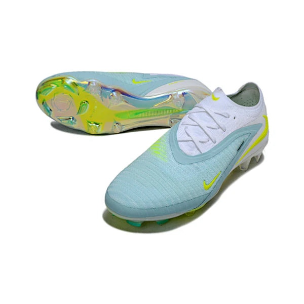 Nike Phantom 6 Elite White, Light Blue and Yellow FG