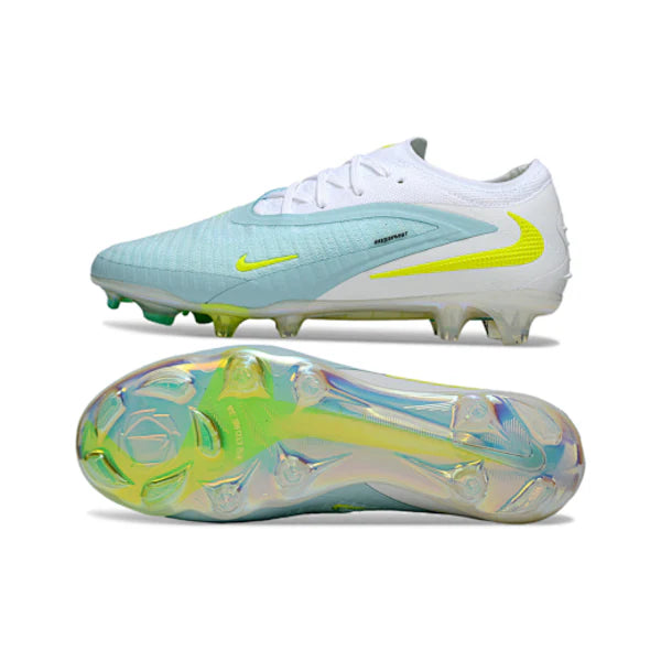 Nike Phantom 6 Elite White, Light Blue and Yellow FG
