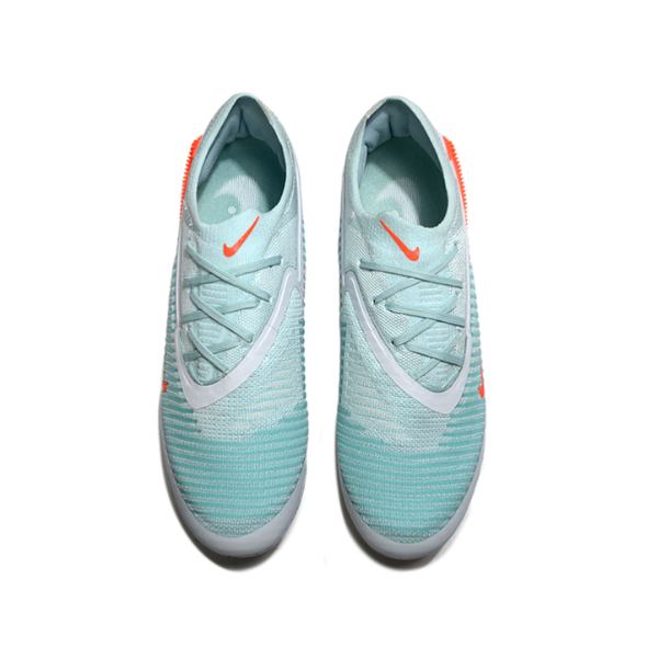 Nike Phantom 6 Elite White, Light Blue and Orange Firm Ground FG Kids Football Boot