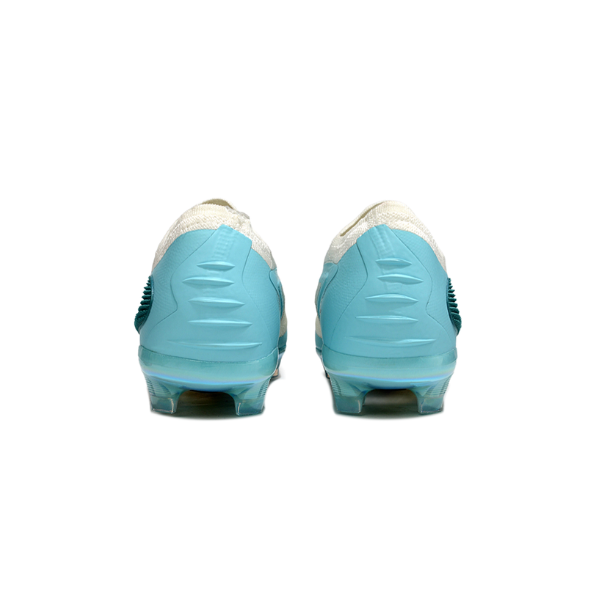 Nike Phantom 6 Elite White and Light Blue Firm Ground FG Kids Football Boot