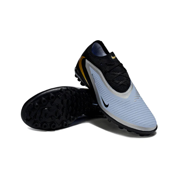 Nike Phantom 6 Pro Kids Turf TF Football Boot Black and Light Blue