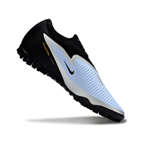Nike Phantom 6 Pro Kids Turf TF Football Boot Black and Light Blue