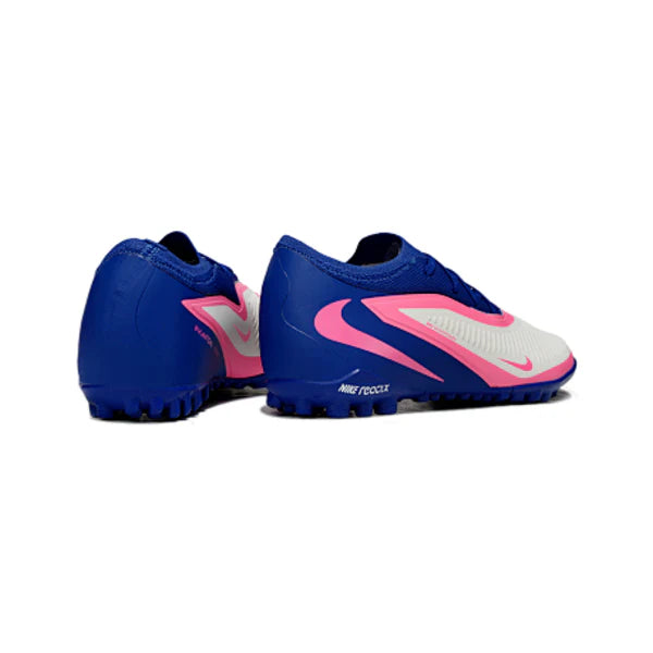 Nike Phantom 6 Pro Kids Turf TF Football Boot White Blue and Pink