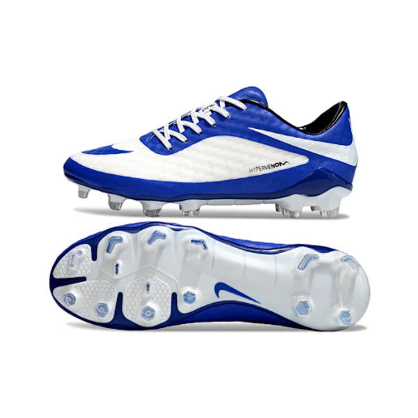 Nike Phantom Hypervenom Elite Blue and White FG