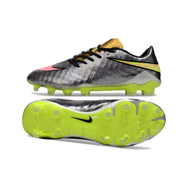 Nike Phantom Hypervenom Elite Silver Firm Ground FG Kids Football Boot