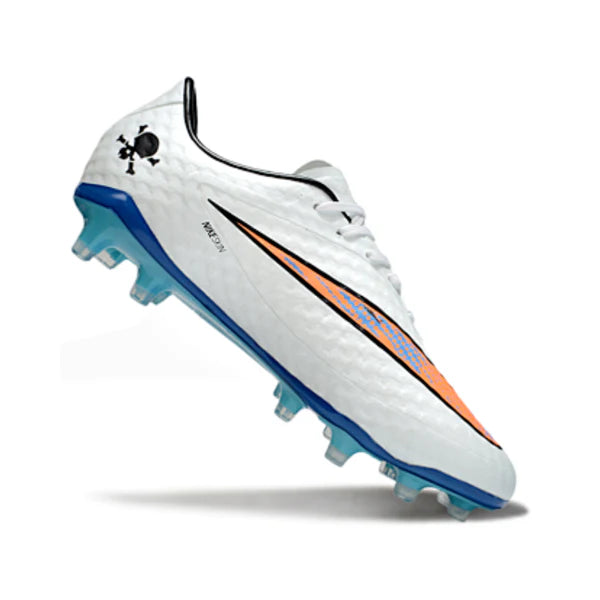 Nike Phantom Hypervenom Elite White Blue and Orange FG