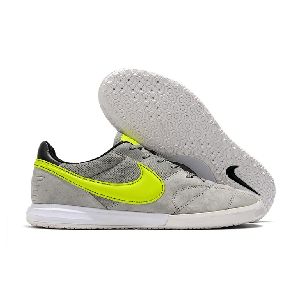 Nike Premier II Gray and Green IC Football Bootd