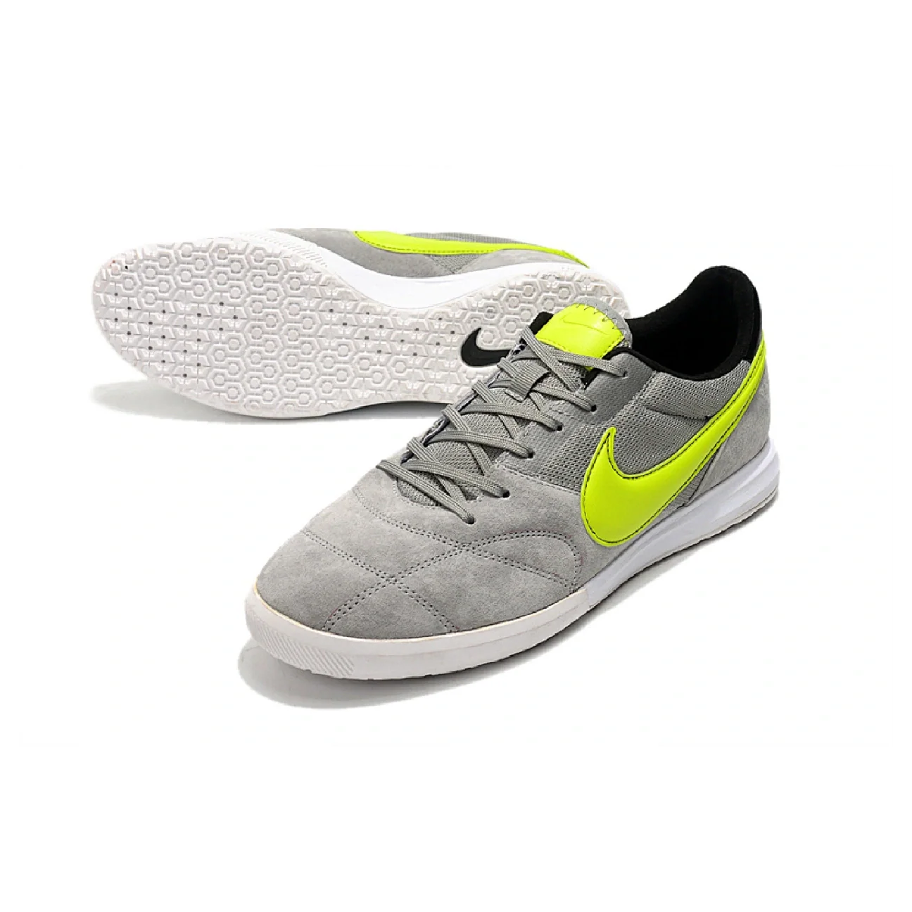 Nike Premier II Gray and Green IC Football Bootd