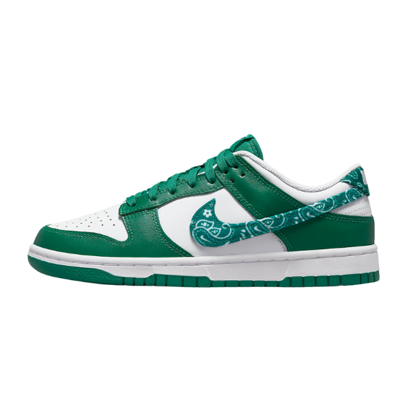Nike SB Dunk Low Green Paisley Casual Shoes