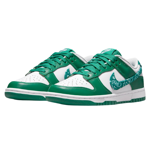 Nike SB Dunk Low Green Paisley Casual Shoes