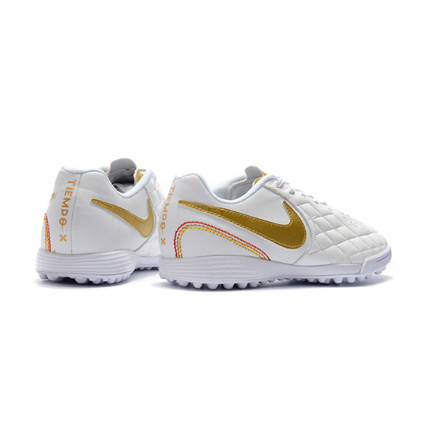Nike Tiempo 7 Academy White and Golden TF