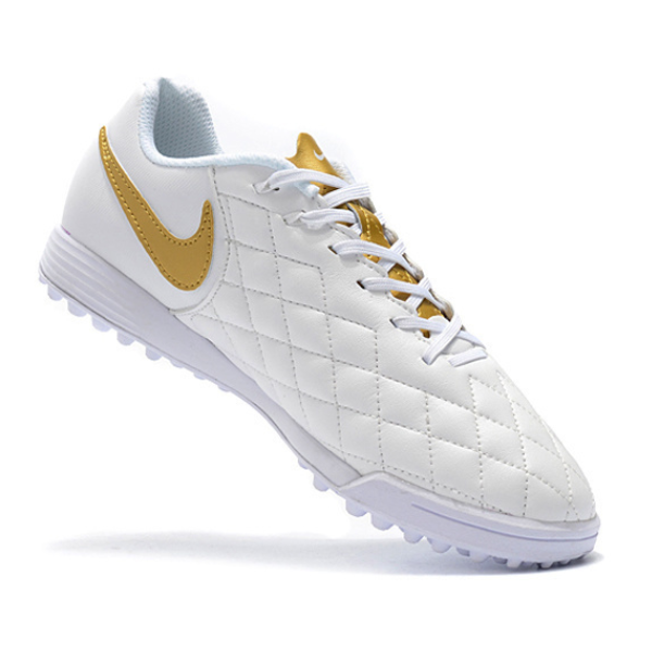 Nike Tiempo 7 Academy White and Golden TF