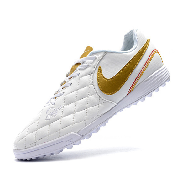 Nike Tiempo 7 Academy White and Golden TF