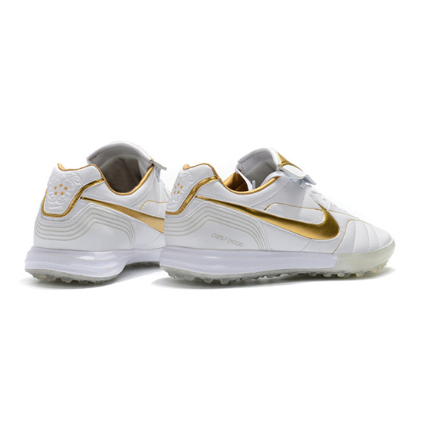 Nike Tiempo 7 R10 Elite White and Golden TF