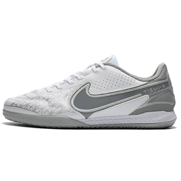 Nike Tiempo Legend 9 Elite White and Gray IC
