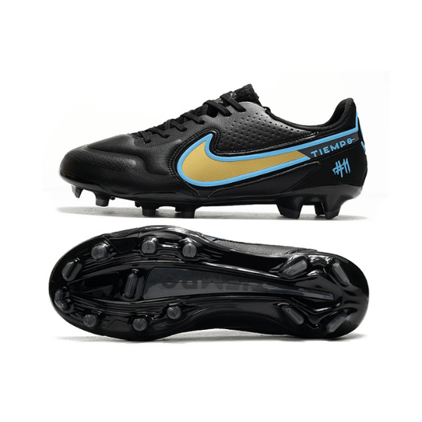 Nike Tiempo Legend 9 Elite Black and Yellow FG