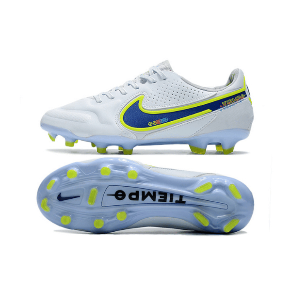 Nike Tiempo Legend 9 Elite White and Blue FG