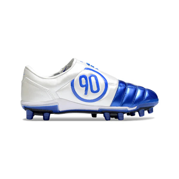 Nike Total 90 III Kids Blue and White Firm Ground FG Football Boot