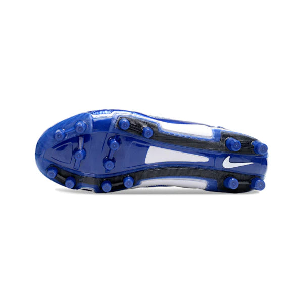 Nike Total 90 III Kids Blue and White Firm Ground FG Football Boot