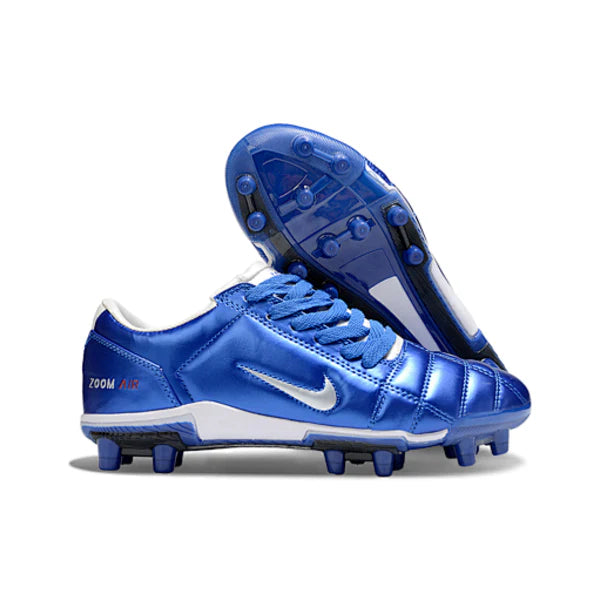 Nike Total 90 III Kids Blue and White Firm Ground FG Football Boot