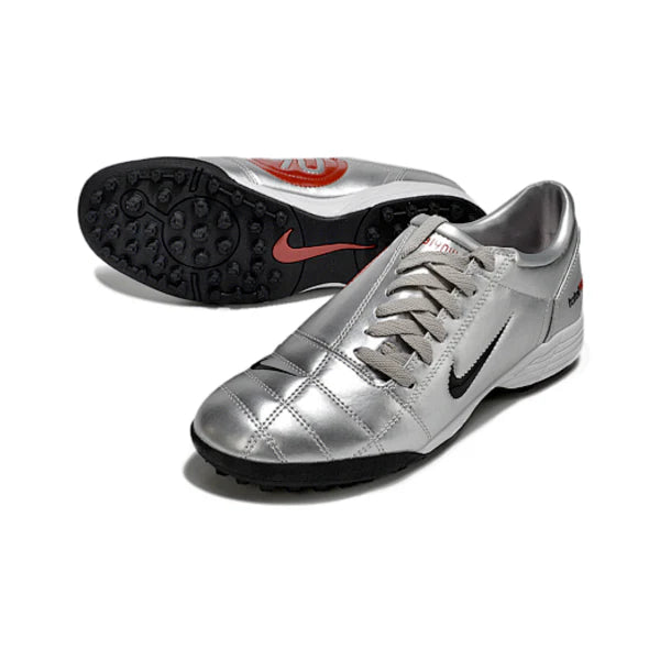Nike Total 90 III Kids Turf TF Football Boot Silver