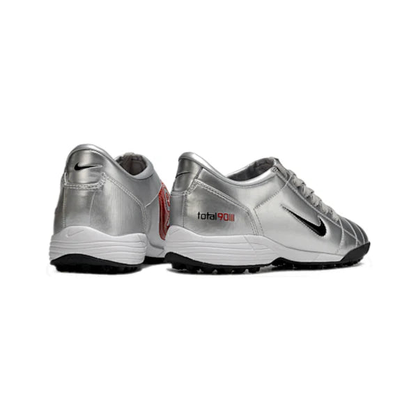 Nike Total 90 III Kids Turf TF Football Boot Silver