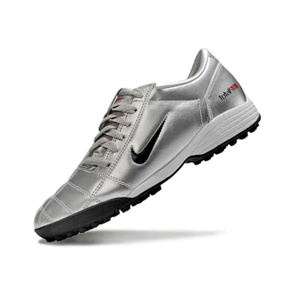 Nike Total 90 III Kids Turf TF Football Boot Silver
