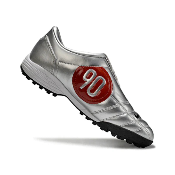Nike Total 90 III Kids Turf TF Football Boot Silver