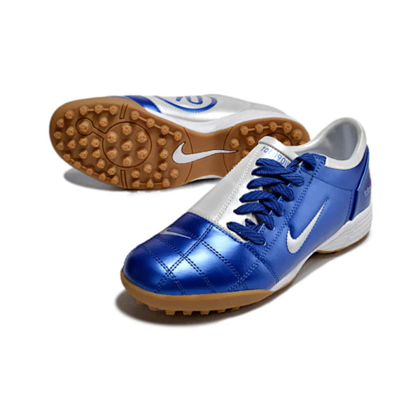 Nike Total 90 III Kids Turf TF Football Boot White and Blue