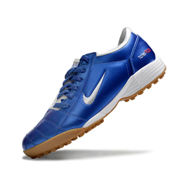Nike Total 90 III Kids Turf TF Football Boot White and Blue