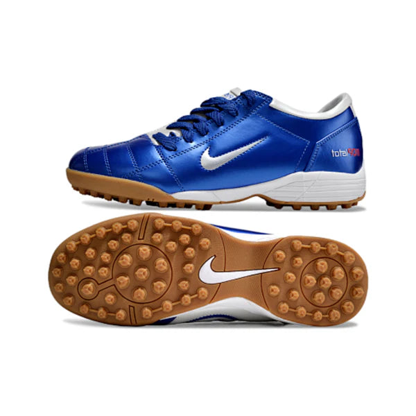 Nike Total 90 III Kids Turf TF Football Boot White and Blue
