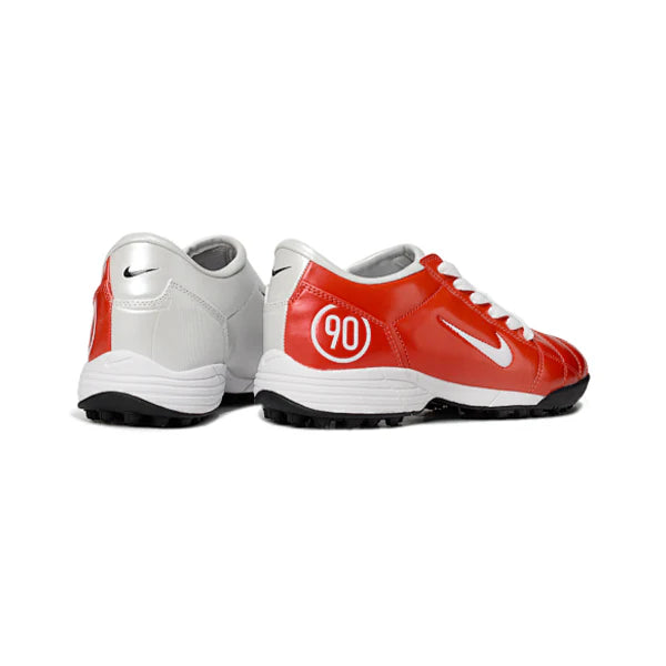 Nike Total 90 III Kids Turf TF Football Boot White and Red