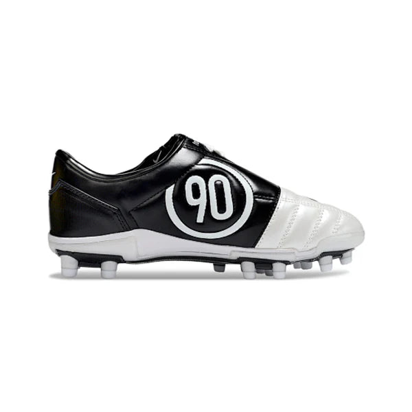 Nike Total 90 III Kids White and Black Firm Ground FG Football Boot