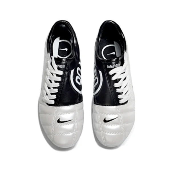 Nike Total 90 III Kids White and Black Firm Ground FG Football Boot