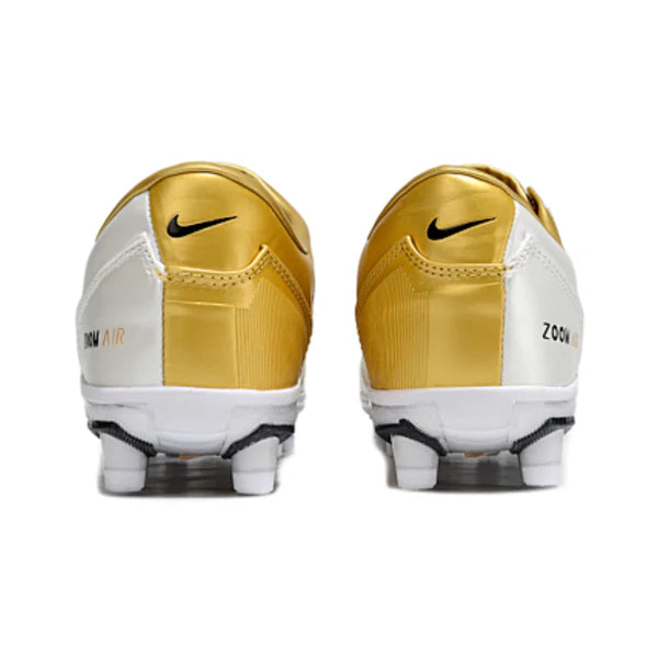 Nike Total 90 III Kids White and Gold Firm Ground FG Football Boot