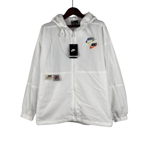 Nike White Windbreaker Jacket