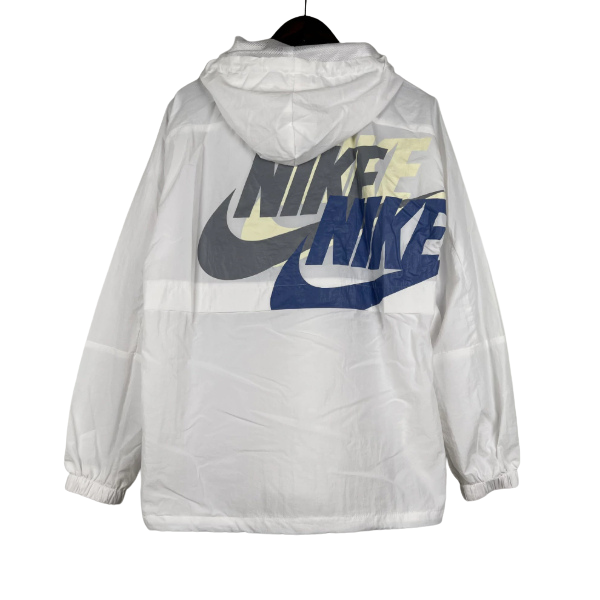 Nike White Windbreaker Jacket