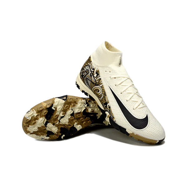 Nike Zoom Mercurial Superfly 10 Elite Beige Turf TF Kids Football Boot