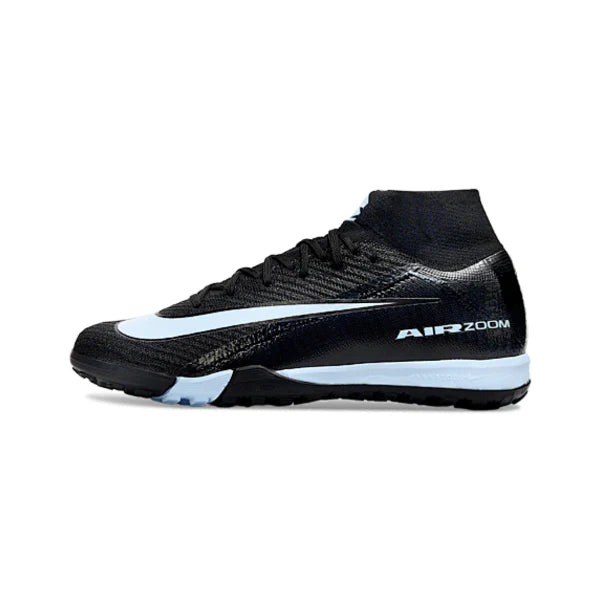 Nike Zoom Mercurial Superfly 10 Elite Black and White Turf TF Kids Football Boot