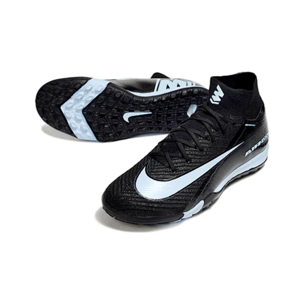 Nike Zoom Mercurial Superfly 10 Elite Black and White Turf TF Kids Football Boot