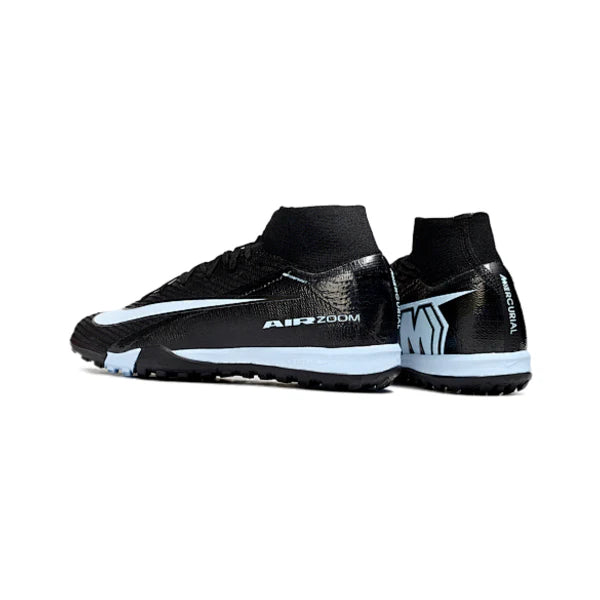 Nike Zoom Mercurial Superfly 10 Elite Black and White Turf TF Kids Football Boot