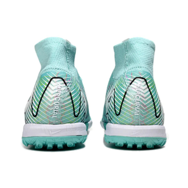 Nike Zoom Mercurial Superfly 10 Elite Kids Light Blue Turf TF Football Boot