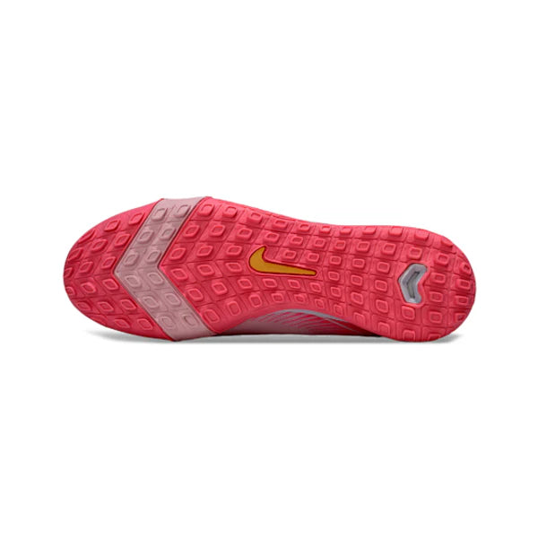 Nike Zoom Mercurial Superfly 10 Elite Kids Pink and Green Turf TF Football Boot
